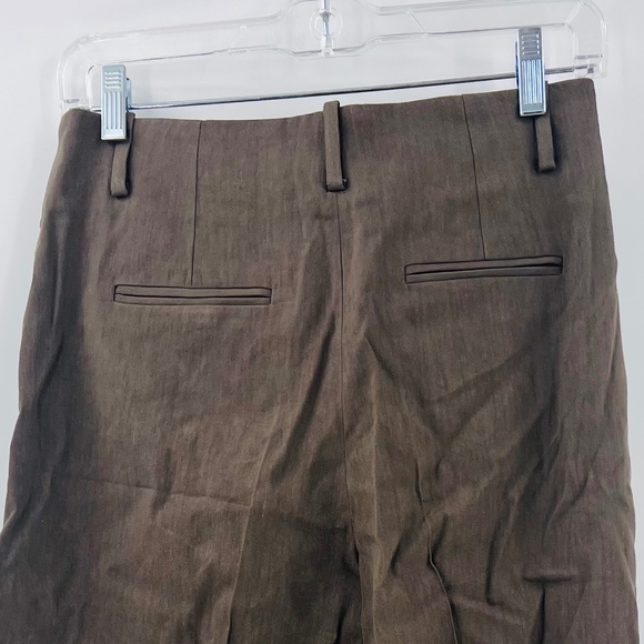 MANGO SELECTION SEAMLESS  SUIT PANTS KHAKI NEW USA 2 - Picture 7 of 12